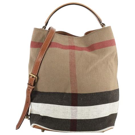 burberry medium ashby bag|Burberry House Check Canvas Medium Ashby Bag .